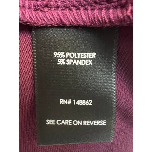 Torrid Womens Plus Size 3 V-Neck Knit Faux Wrap Stretch Short Dress Burgundy Red - Picture 12 of 14